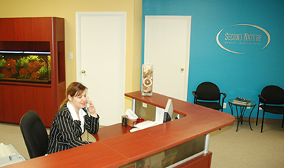 Picture of the Welcome Area of the Second Nature Dental Innovations Dental Laboratory